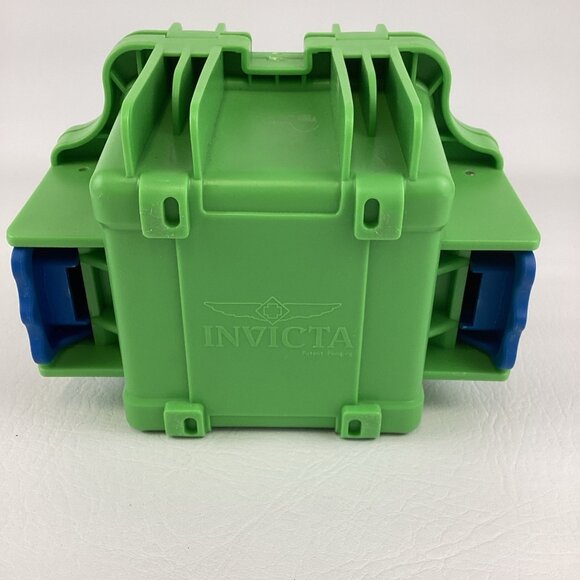 Invicta Impact Resistant Watch Collector Case Store Protect Waterproof Box Green - Picture 10 of 10